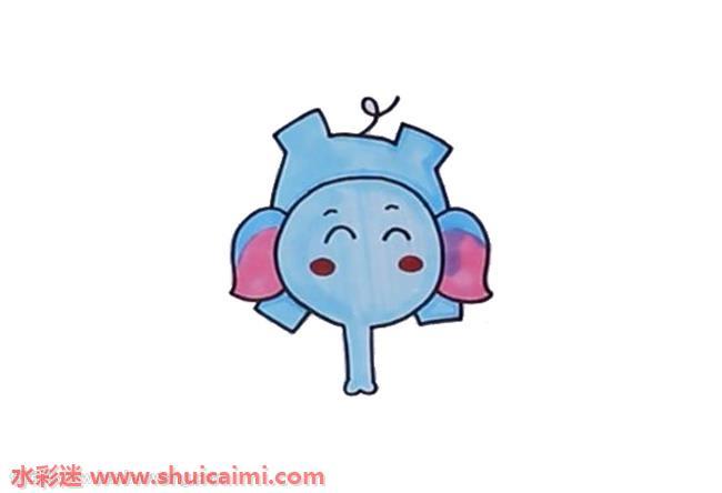 小学生画大象怎么画 大象简笔画图片大全彩色
