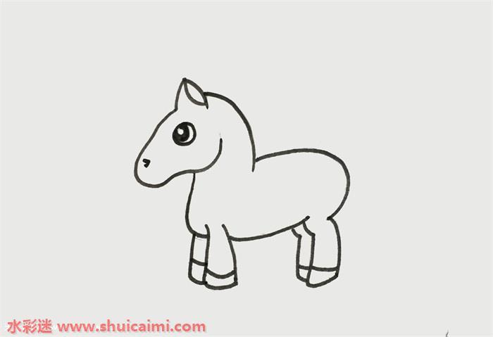 马怎么画 马简笔画漂亮彩色