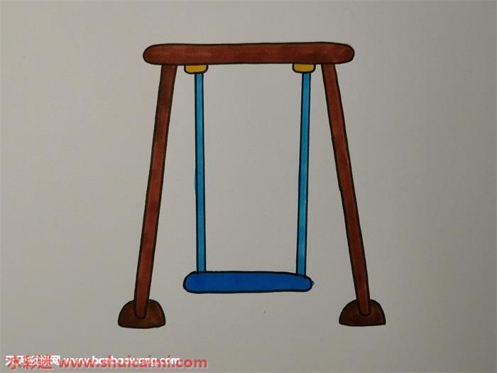 秋千怎么画 秋千简笔画画法
