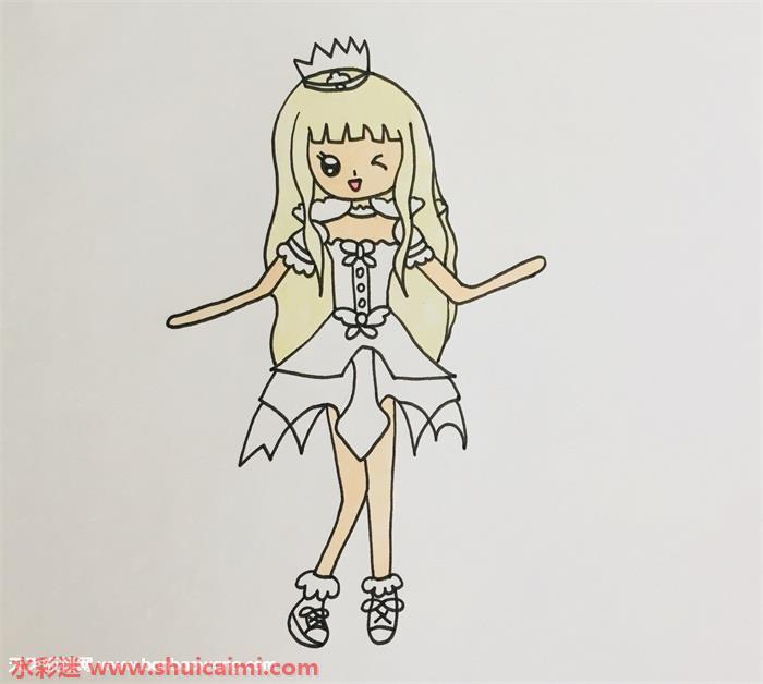 白光莹怎么画 白光莹简笔画步骤