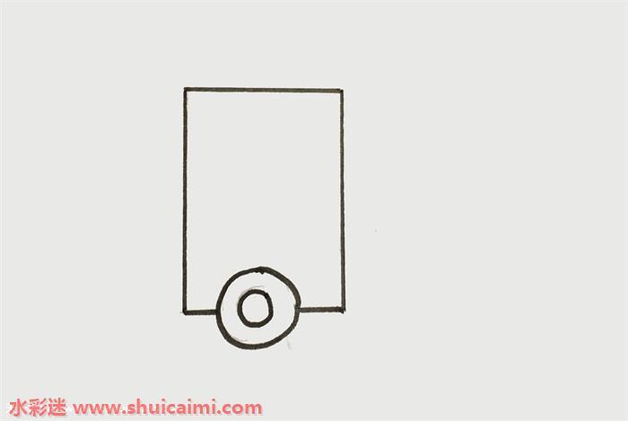 大货车怎么画 大货车简笔画简单好看带颜色