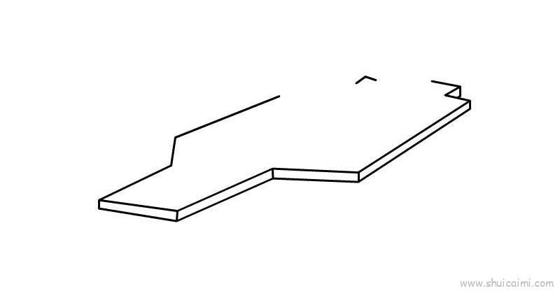 航空母舰儿童画怎么画 航空母舰简笔画图片
