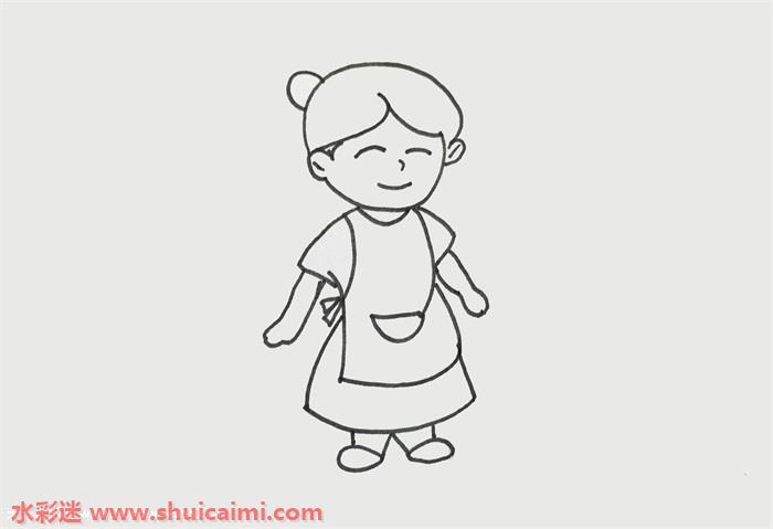 妈妈怎么画 妈妈简笔画图片大全彩色