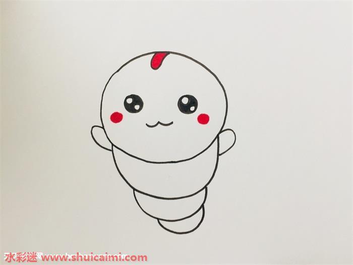 蚕怎么画 蚕简笔画画法