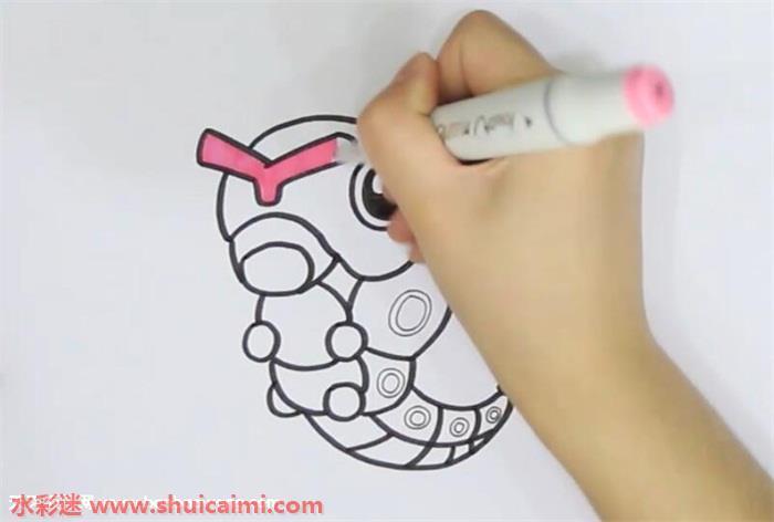 绿毛虫怎么画 绿毛虫简笔画简单好看