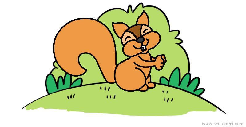 带颜色背景动物教程儿童画怎么画 带颜色背景动物教程简笔画好看