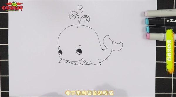 鲸鱼怎么画 鲸鱼简笔画简单彩色