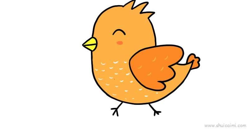 小鸡儿童画怎么画 小鸡简笔画好看