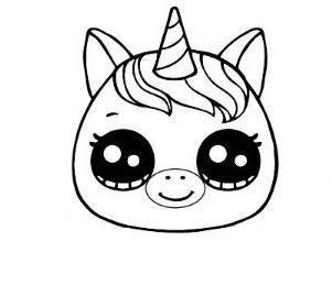 独角兽简笔画 独角兽简笔画可爱呆萌