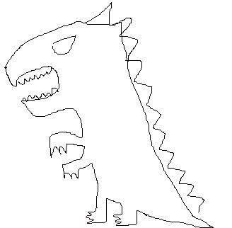 小怪兽简笔画 小怪兽简笔画图片