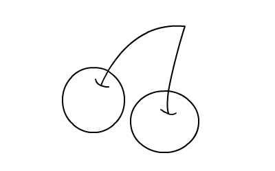 樱桃画法简笔画图片大全大图 樱桃简易画法 简笔画