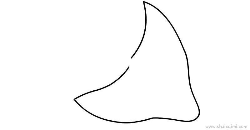 魔鬼鱼儿童画怎么画 魔鬼鱼简笔画顺序