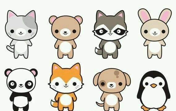 小动物简笔画大全可爱 小动物简笔画大全可爱带颜色