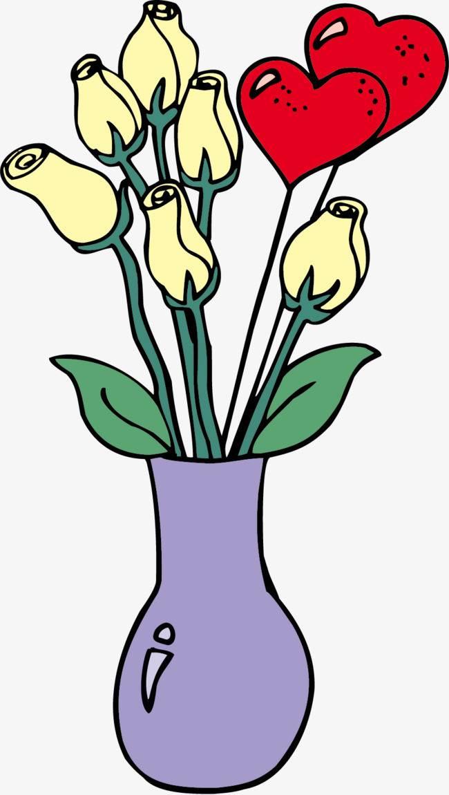 花瓶简笔画 花瓶简笔画彩色