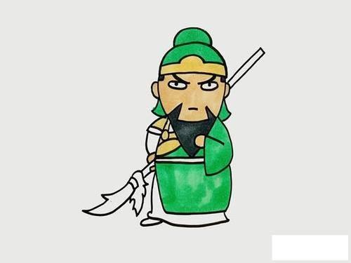 关羽简笔画 关羽简笔画霸气