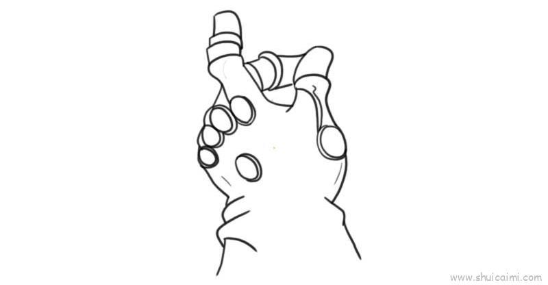 无限手套儿童画怎么画 无限手套简笔画简单又好看