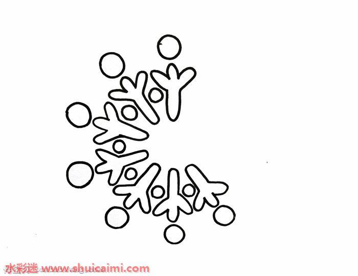 雪花怎么画 雪花简笔画画法