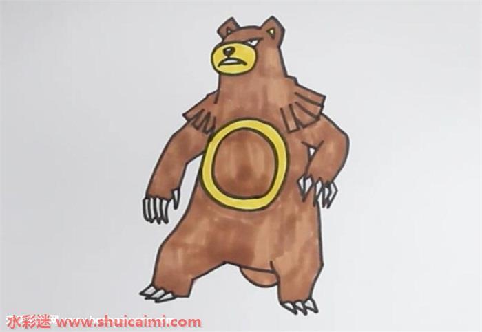 圈圈熊怎么画 圈圈熊简笔画漂亮