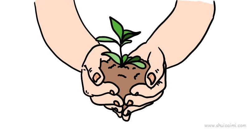 环境日儿童画怎么画 环境日简笔画画法