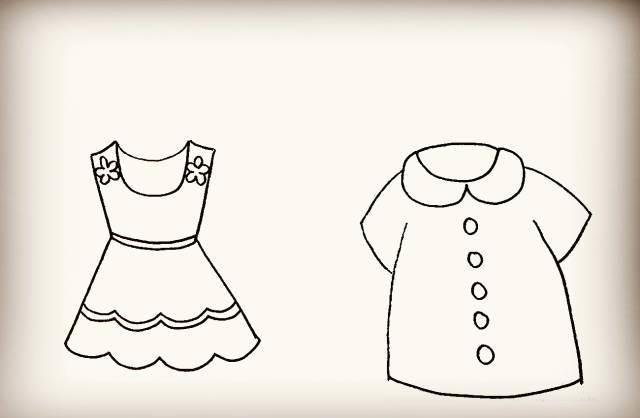 空白衣服简笔画 空白衣服设计图