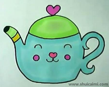 茶壶儿童简笔画