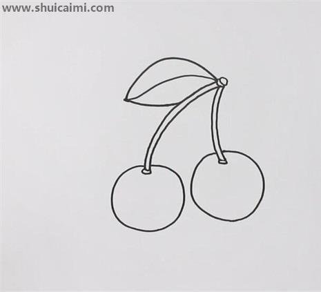 樱桃简笔画怎么画 樱桃简笔画好看