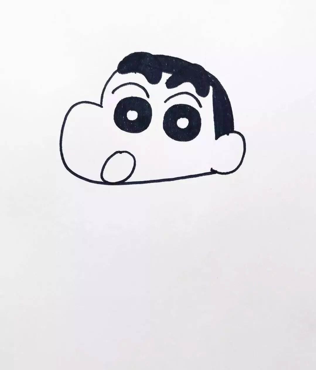 蜡笔小新简笔画图片大全 蜡笔小新简笔画图片大全颜色