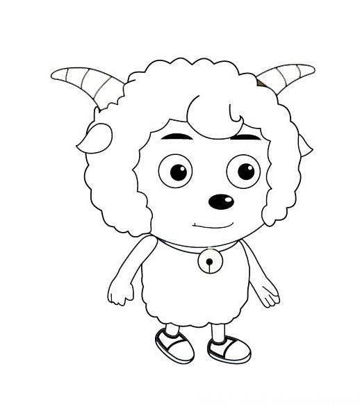 喜羊羊简笔画 喜羊羊简笔画图片大全