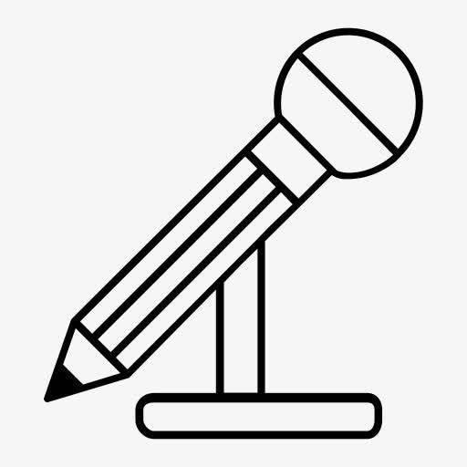 话筒简笔画 话筒简笔画彩色