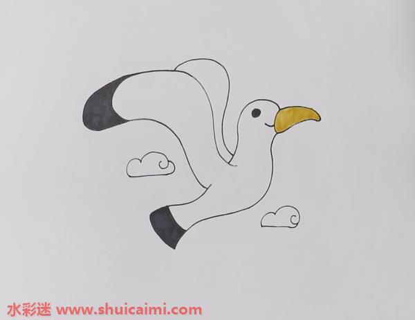 海鸥怎么画 海鸥简笔画画法