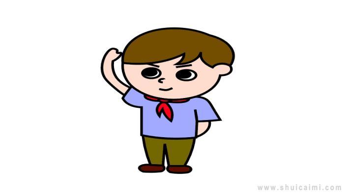 五四青年简笔画怎么画 五四青年简笔画顺序