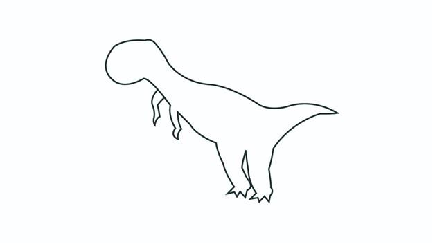 棘龙简笔画怎么画 棘龙简笔画图片大全