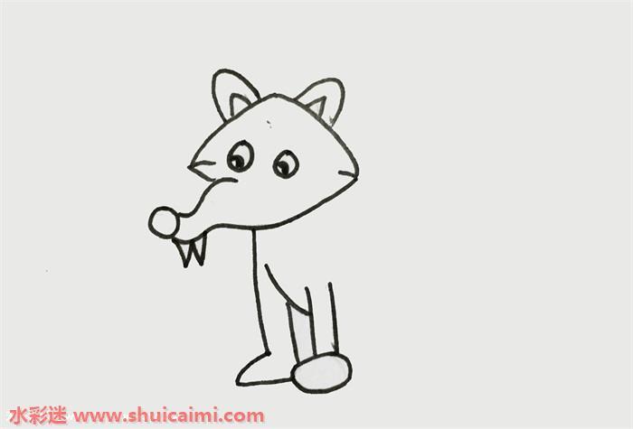 狼怎么画 狼简笔画画法