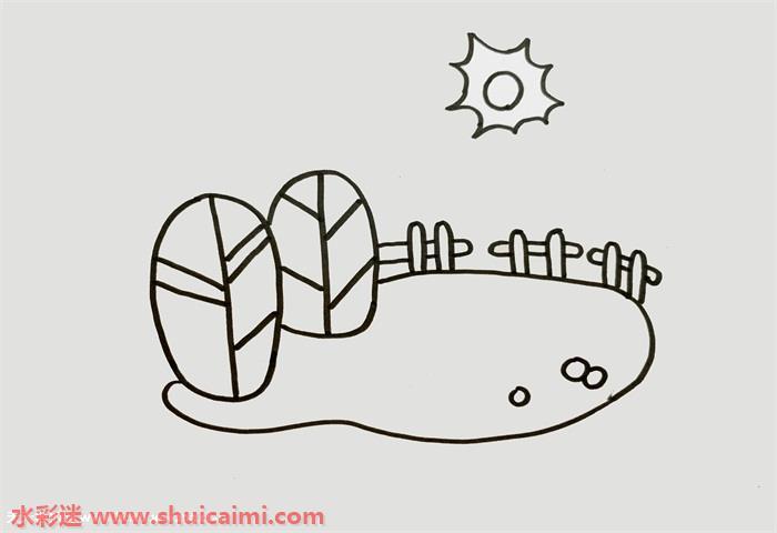 春天景色怎么画 春天景色简笔画画法