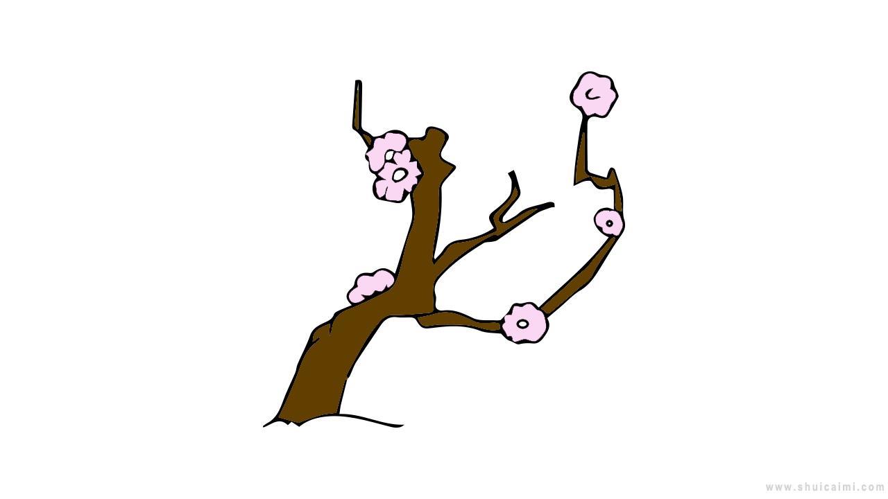 梅树简笔画怎么画 梅树简笔画简单