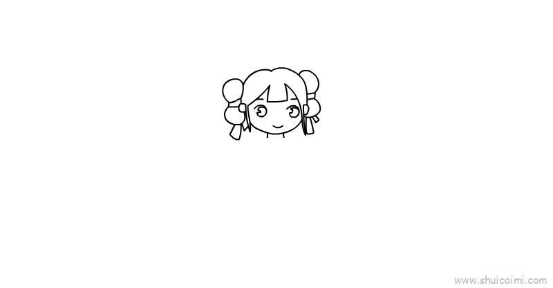 古装少女人物儿童画怎么画 古装少女人物简笔画步骤