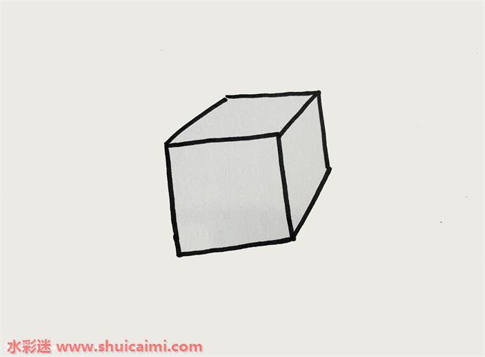 立体箱子简笔画怎么画简单易画彩色