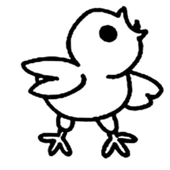 鸡简笔画 鸡简笔画图片