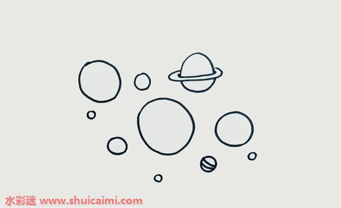 八大行星怎么画 八大行星简笔画简单又漂亮彩色