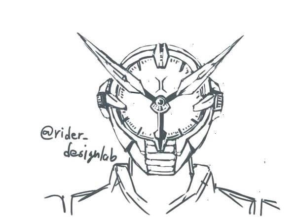 假面骑士简笔画 假面骑士简笔画简单又帅气