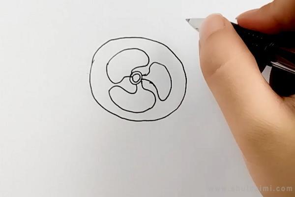 风扇简笔画怎么画 风扇简笔画画法