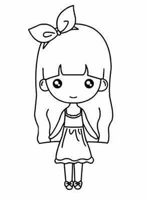 可爱女孩简笔画 可爱女孩简笔画卡通