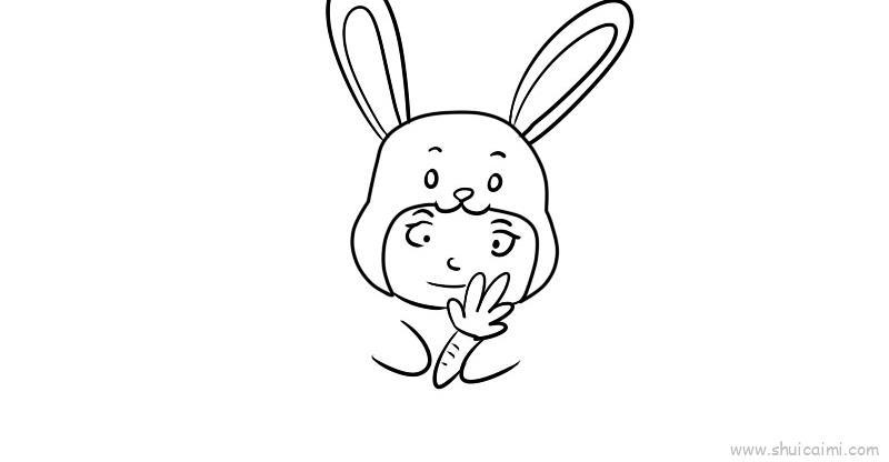 可爱兔儿童画怎么画 可爱兔简笔画画法