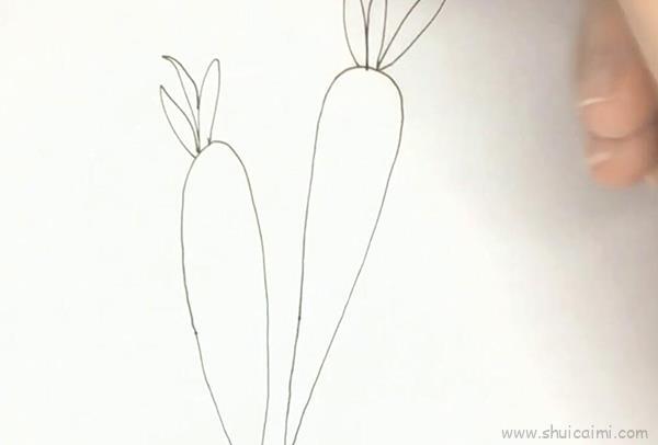 胡萝卜儿童画怎么画 胡萝卜简笔画图片大全
