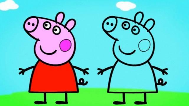 简笔画小猪佩奇 简笔画小猪佩奇涂色