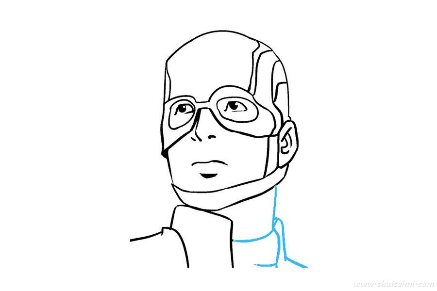 美国队长怎么画 美国队长简笔画简单又漂亮彩色
