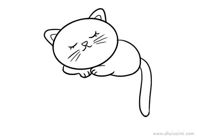 小猫咪儿童画怎么画 小猫咪简笔画图片