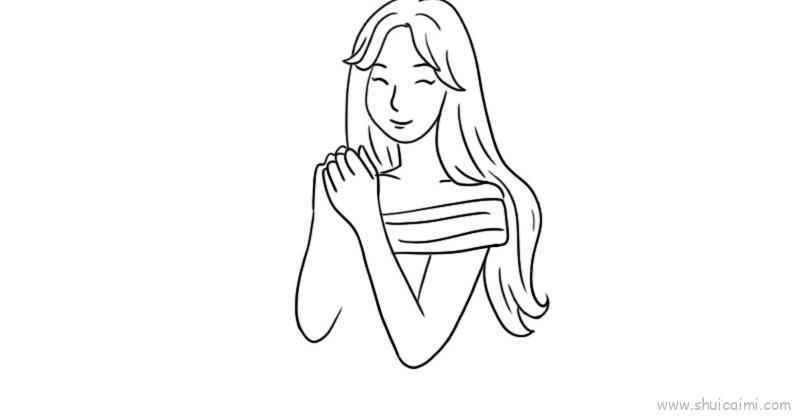 美女教程儿童画怎么画 美女教程简笔画图片大全