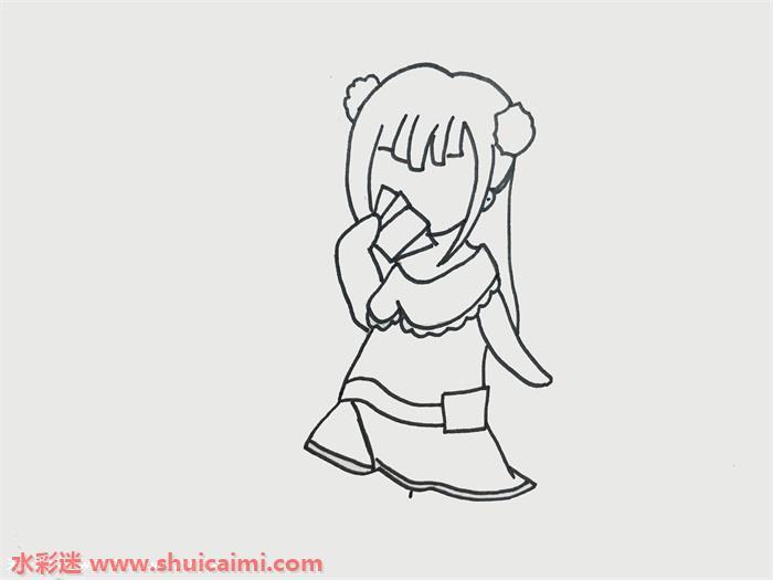 黑暗齐娜怎么画简单又漂亮 叶罗丽齐娜简笔画一步一步教