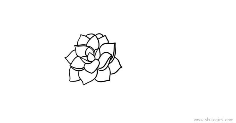 多肉盆栽儿童画怎么画 多肉盆栽简笔画好看